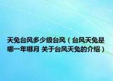 天兔台风多少级台风（台风天兔是哪一年哪月 关于台风天兔的介绍）