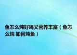鱼怎么炖好喝又营养丰富（鱼怎么炖 如何炖鱼）