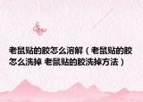 老鼠贴的胶怎么溶解（老鼠贴的胶怎么洗掉 老鼠贴的胶洗掉方法）