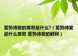 蓄势待发的意思是什么?（蓄势待发是什么意思 蓄势待发的解释）