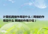 计算机网络作用是什么（网络的作用是什么 网络的作用介绍）