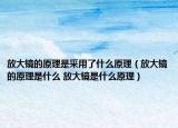 放大镜的原理是采用了什么原理（放大镜的原理是什么 放大镜是什么原理）