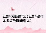 五类车分别是什么（五类车是什么 五类车指的是什么）