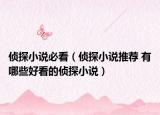 侦探小说必看（侦探小说推荐 有哪些好看的侦探小说）