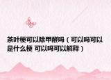 茶叶梗可以除甲醛吗（可以吗可以是什么梗 可以吗可以解释）