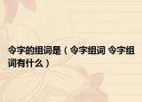 令字的组词是（令字组词 令字组词有什么）