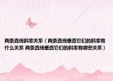 两条直线斜率关系（两条直线垂直它们的斜率有什么关系 两条直线垂直它们的斜率有哪些关系）