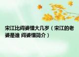 宋江比阎婆惜大几岁（宋江的老婆是谁 阎婆惜简介）