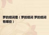 罗的组词是（罗的组词 罗的组词有哪些）