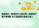 蓝底照片一般用在什么地方呢（蓝底照片是干嘛用的 关于蓝底照片用途介绍）
