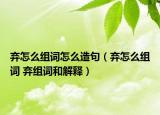 弃怎么组词怎么造句（弃怎么组词 弃组词和解释）