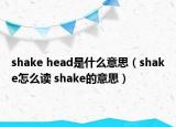 shake head是什么意思（shake怎么读 shake的意思）