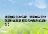标量和矢量怎么读（标量和矢量分别是什么意思 标量和矢量指的是什么）
