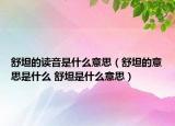 舒坦的读音是什么意思（舒坦的意思是什么 舒坦是什么意思）