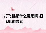 打飞机是什么意思啊 打飞机的含义