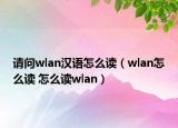 请问wlan汉语怎么读（wlan怎么读 怎么读wlan）