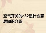 空气开关的c32是什么意思知识介绍