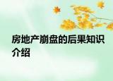 房地产崩盘的后果知识介绍