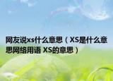 网友说xs什么意思（XS是什么意思网络用语 XS的意思）