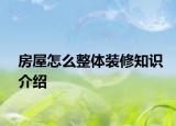 房屋怎么整体装修知识介绍
