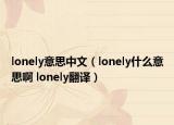 lonely意思中文（lonely什么意思啊 lonely翻译）
