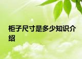 柜子尺寸是多少知识介绍