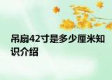 吊扇42寸是多少厘米知识介绍