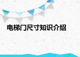 电梯门尺寸知识介绍