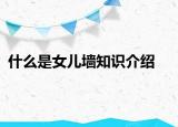 什么是女儿墙知识介绍