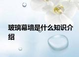 玻璃幕墙是什么知识介绍