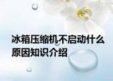 冰箱压缩机不启动什么原因知识介绍