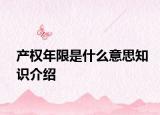 产权年限是什么意思知识介绍
