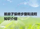 新房子装修步骤和流程知识介绍