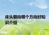 床头朝向哪个方向好知识介绍