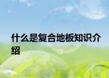 什么是复合地板知识介绍