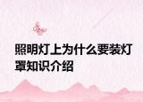 照明灯上为什么要装灯罩知识介绍
