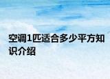 空调1匹适合多少平方知识介绍