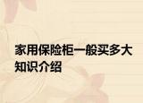 家用保险柜一般买多大知识介绍