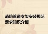 消防管道支架安装规范要求知识介绍