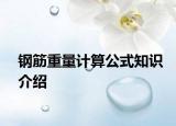 钢筋重量计算公式知识介绍