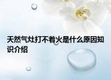 天然气灶打不着火是什么原因知识介绍