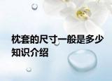 枕套的尺寸一般是多少知识介绍