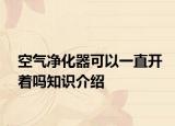 空气净化器可以一直开着吗知识介绍