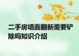 二手房墙面翻新需要铲除吗知识介绍