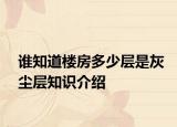 谁知道楼房多少层是灰尘层知识介绍