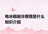 电冰箱制冷原理是什么知识介绍