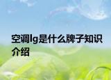 空调lg是什么牌子知识介绍