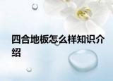 四合地板怎么样知识介绍