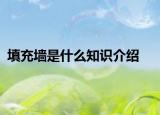填充墙是什么知识介绍