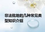 非法批地的几种常见类型知识介绍